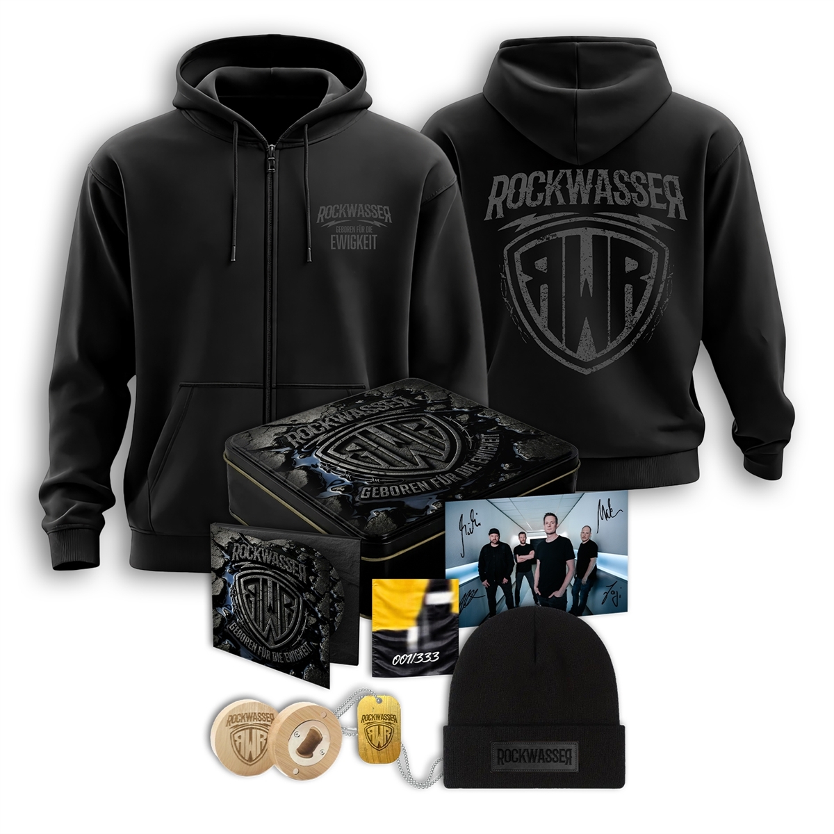 Rockwasser - Geboren f�r die Ewigkeit, Zipper Bundle